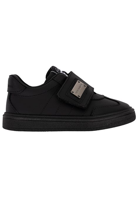 Black leather children's shoes DOLCE E GABBANA | DN0228/PIANERO