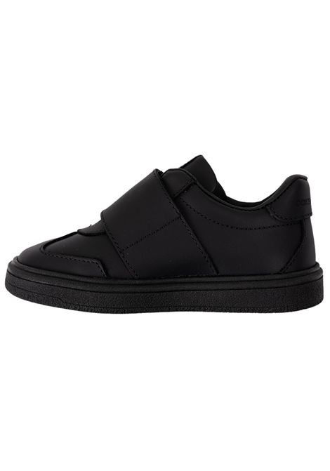 Scarpe bambino nere in pelle DOLCE E GABBANA | DN0228/PIANERO