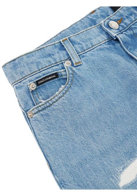 Light blue cotton jeans for children DOLCE E GABBANA | GL42F44/MADENIM