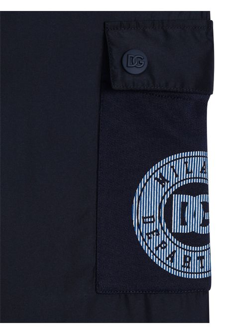 Blue children's trousers DOLCE E GABBANA | GL44P94/MABLU