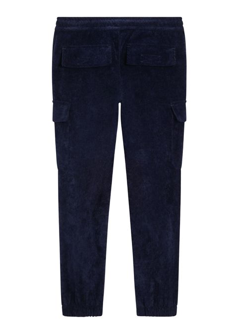 Blue velvet trousers for children DOLCE E GABBANA | GL44P99/MABLU