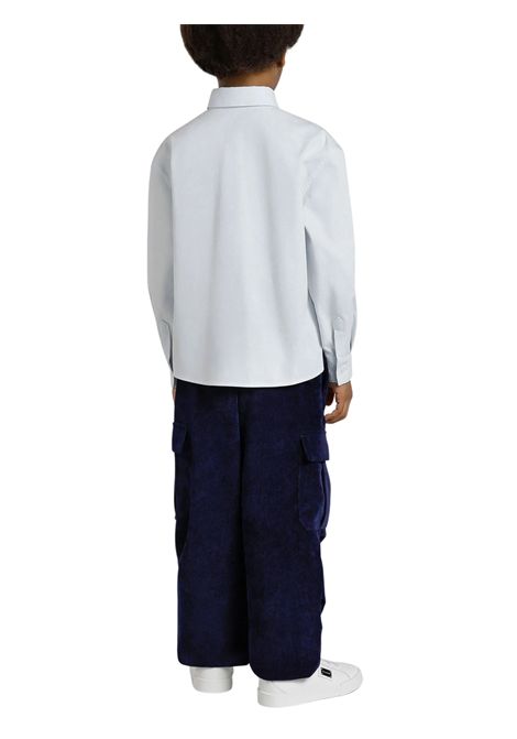 Blue velvet trousers for children DOLCE E GABBANA | GL44P99/MABLU
