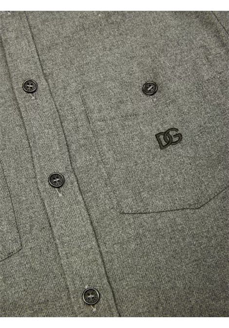 Camicia bambino in misto lana DOLCE E GABBANA | GL44S58/MAGRIGIO