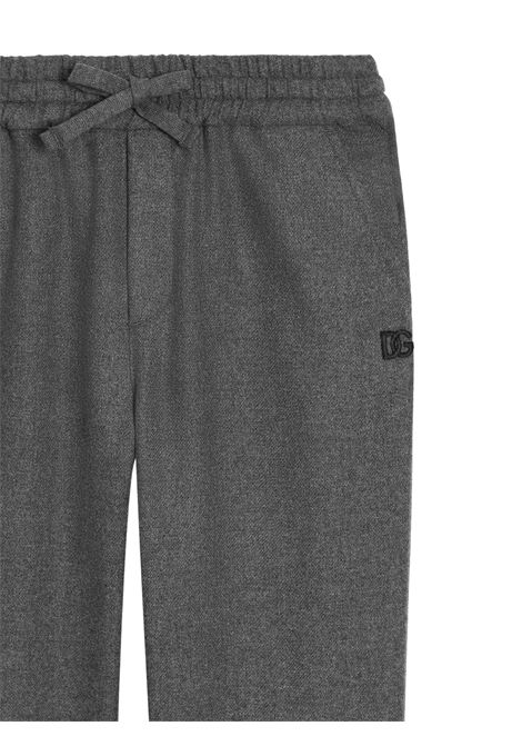 Pantalone bambino grigio in lana DOLCE E GABBANA | GL45P02/MAGRIGIO