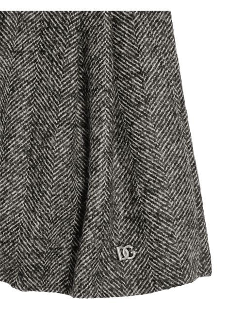 Shorts bambina nero in lana DOLCE E GABBANA | GL53Q46/MANERO