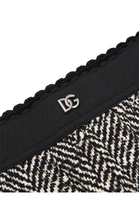 Leggins bambina nero in cotone DOLCE E GABBANA | GL5JP5B/MANERO