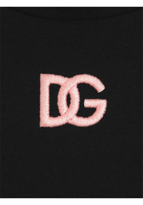 Lupetto bambina nero in cotone DOLCE E GABBANA | GL5JTLE/MANERO