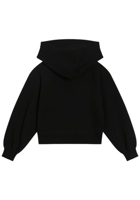 Felpa bambina nera in cotone DOLCE E GABBANA | GL5JWCB/MANERO