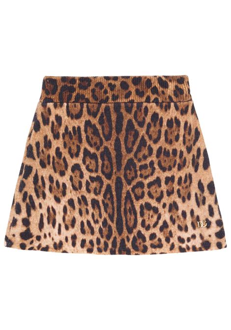 Gonna bambina maculato in lana DOLCE E GABBANA | GL5KI05/MAMACULATO