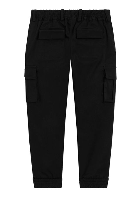Black cotton trousers for children DOLCE E GABBANA | L44P81/CENERO
