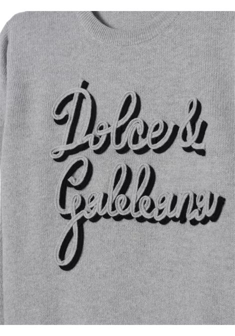 Grey wool sweater for children DOLCE E GABBANA | L4KWE2/CEGRIGIO