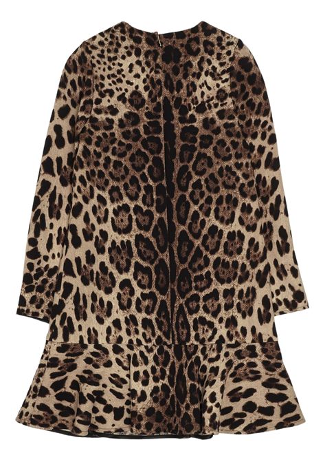 Abito bambina leopardato DOLCE E GABBANA | L54DK7/CELEOPARDATO
