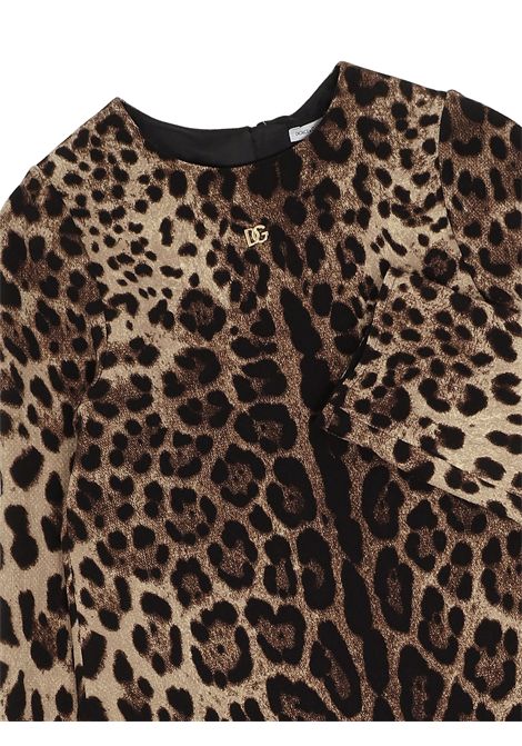 Abito bambina leopardato DOLCE E GABBANA | L54DK7/CELEOPARDATO