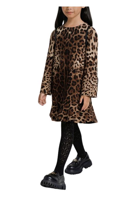 Abito bambina leopardato DOLCE E GABBANA | L54DK7/CELEOPARDATO