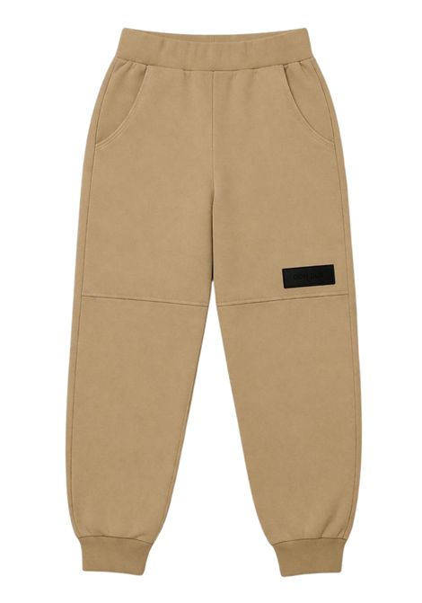 Pantalone unisex beige in cotone DONDUP | DMPA142/SUBEIGE