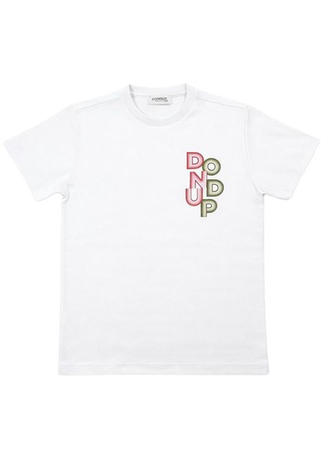 White cotton T-shirt for children DONDUP | DMTS024/SUBIANCO