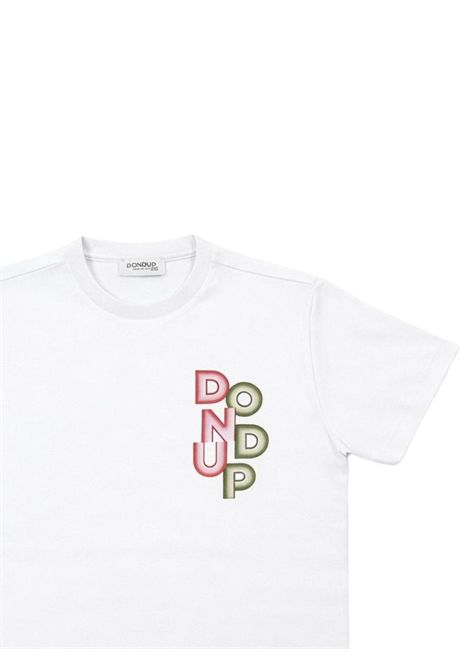 White cotton T-shirt for children DONDUP | DMTS024/SUBIANCO