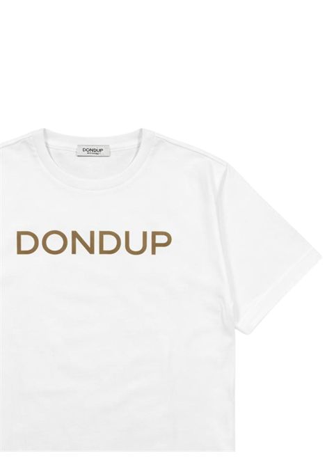White cotton T-shirt for children DONDUP | DMTS034/SUBIANCO