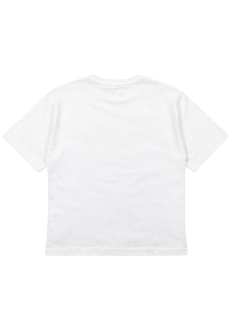 White cotton T-shirt for children DONDUP | DMTS034/SUBIANCO
