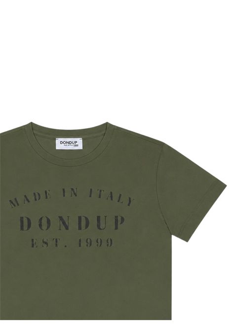T-shirt bambino verde in cotone DONDUP | DMTS045/ANVERDE