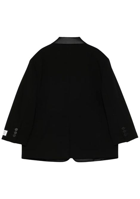 Giacca bambina nera in viscosa Dou dou | DX2A34J0371/ANNERO