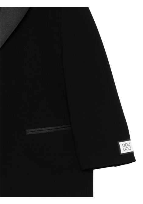 Giacca bambina nera in viscosa Dou dou | DX2A34J0371/ANNERO