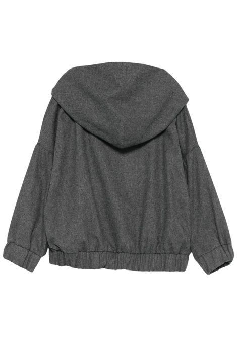 Felpa bambina in misto lana Dou dou | DX4A50/ANGRIGIO
