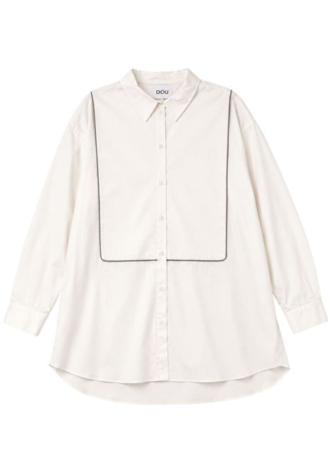 Camicia bambina bianca in cotone Dou dou | DX5A10P0522/ANBIANCO