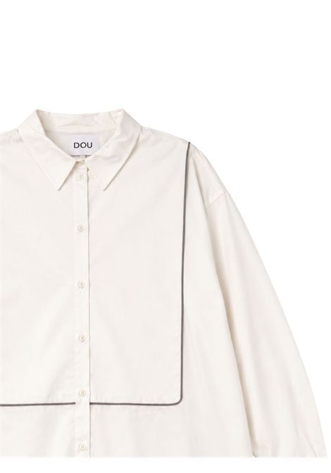 Camicia bambina bianca in cotone Dou dou | DX5A10P0522/ANBIANCO