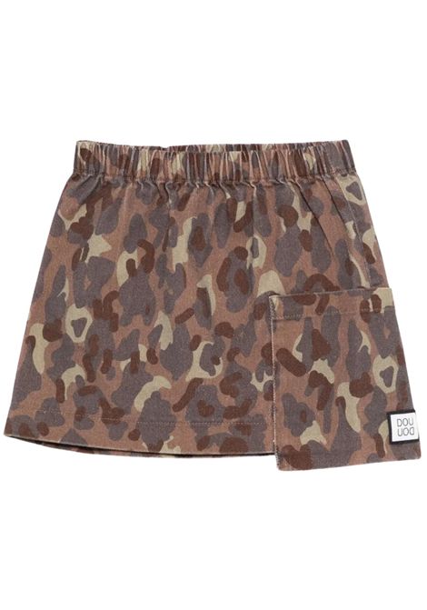 Gonna bambina camouflage in cotone Dou dou | DX7A71/ANCAMOUFLAGE