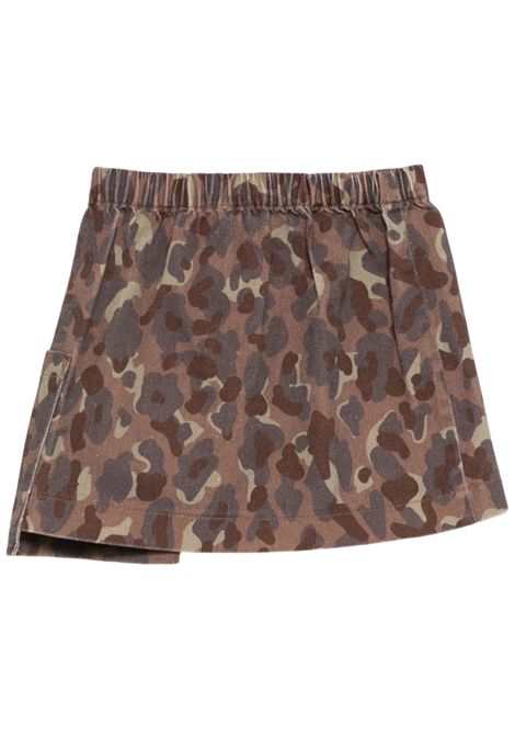 Gonna bambina camouflage in cotone Dou dou | DX7A71/ANCAMOUFLAGE