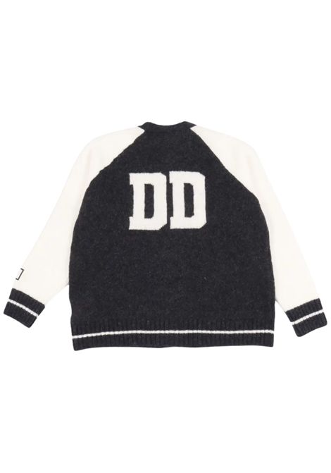 Cardigan bambina grigio in lana Dou dou | DX9P00W/ANGRIGIO