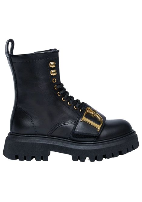 Black leather ankle boots for girls DSQUARED2 | 81420/PIANERO