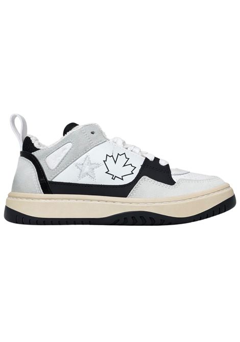 Scarpe bambino bianche in pelle DSQUARED2 | 81496/PIABIANCO