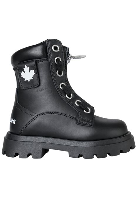 Unisex black leather amphibians DSQUARED2 | 81538/PIANERO