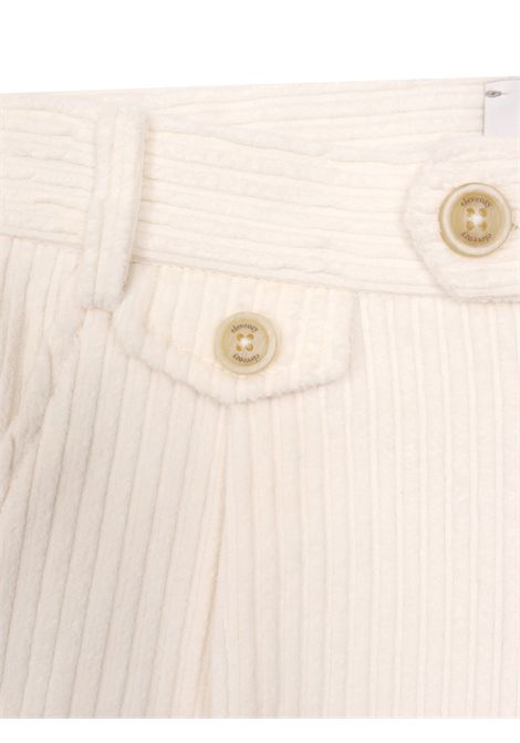 Pantalone bambino panna in velluto Eleventy Milano | EX6P00/ANPANNA