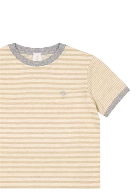 T-shirt bambino in lino e viscosa Eleventy Milano | EU8P51/SUBEIGE