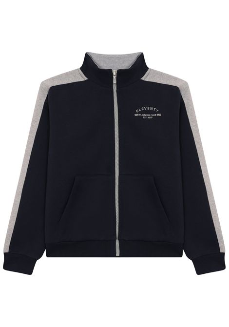 Felpa bambino blu in cotone Eleventy Milano | EX3P20/ANBLU
