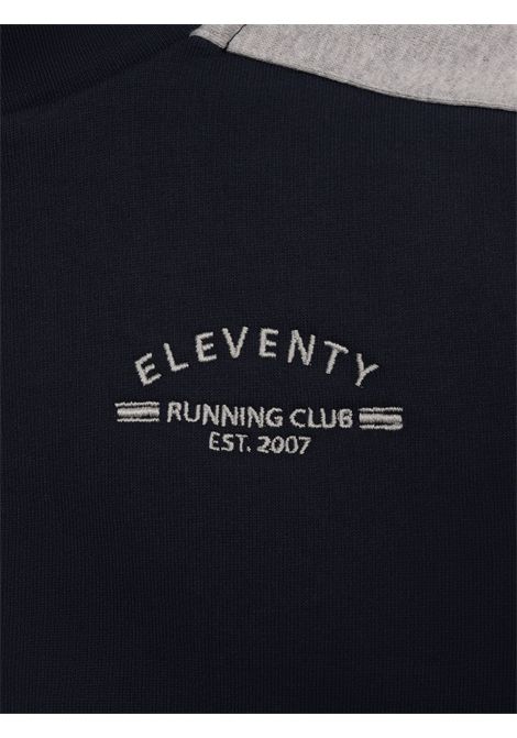 Felpa bambino blu in cotone Eleventy Milano | EX3P20/ANBLU