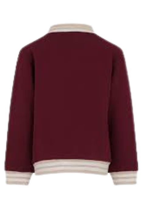 Felpa bambino bordeau in cotone Eleventy Milano | EX4P50/ANBORDEAU
