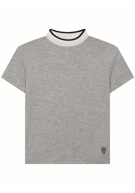 T-shirt bambino grigia in cotone Eleventy Milano | EX8P41Z/ANGRIGIO