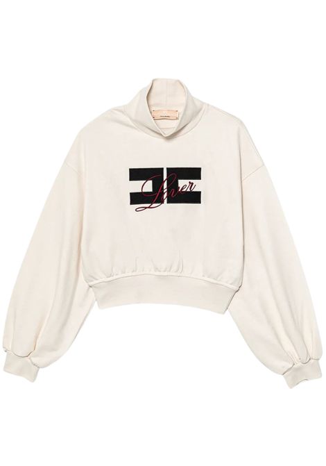 Felpa bambina panna in cotone ElISABETTA FRANCHI | EFFE160/SUPANNA