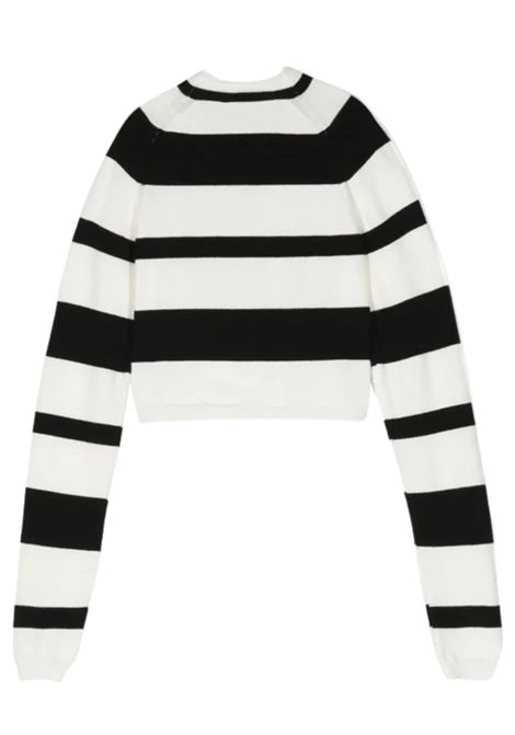 Maglia bambina panna/nero in viscosa ElISABETTA FRANCHI | EFMA124/SUPANNA/NERO