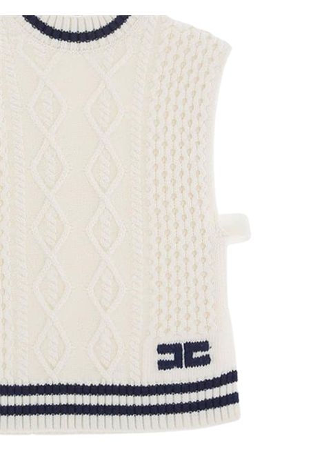 Maglia bambina panna in lana ElISABETTA FRANCHI | EFMA150C/SUPANNA