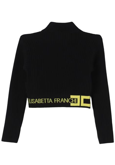 Maglia bambina nera in viscosa ElISABETTA FRANCHI | EFMA152/SUNERO