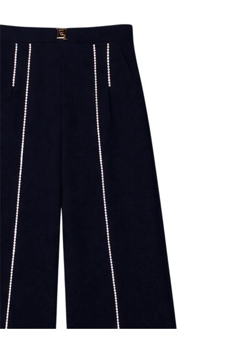 Pantalone bambina nero con strass ElISABETTA FRANCHI | EFPA211/SUNERO