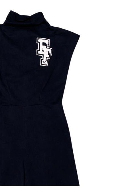 Tuta bambina nera in cotone ElISABETTA FRANCHI | EFTA0960/SUNERO