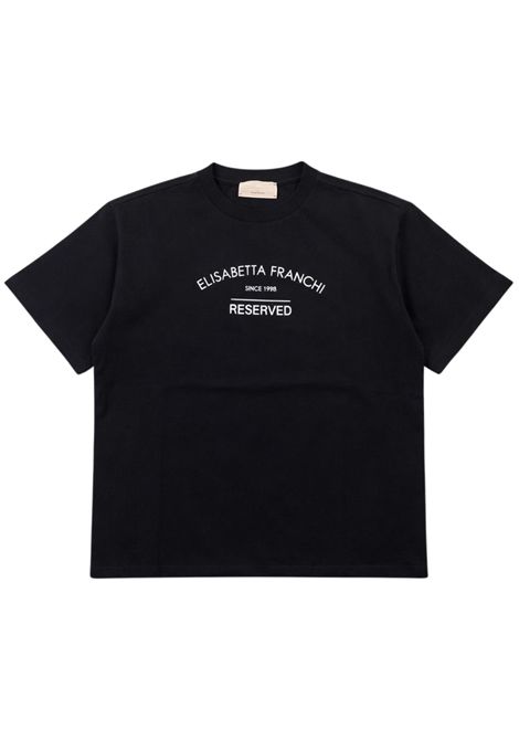 T-shirt bambina nera in cotone ElISABETTA FRANCHI | EFTS204/SUNERO