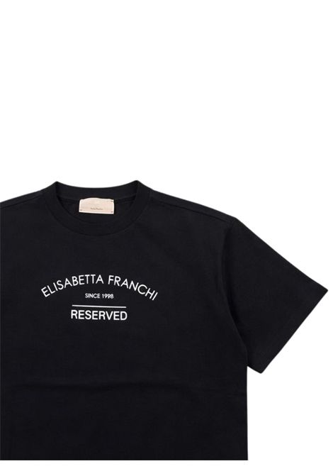 T-shirt bambina nera in cotone ElISABETTA FRANCHI | EFTS204/SUNERO