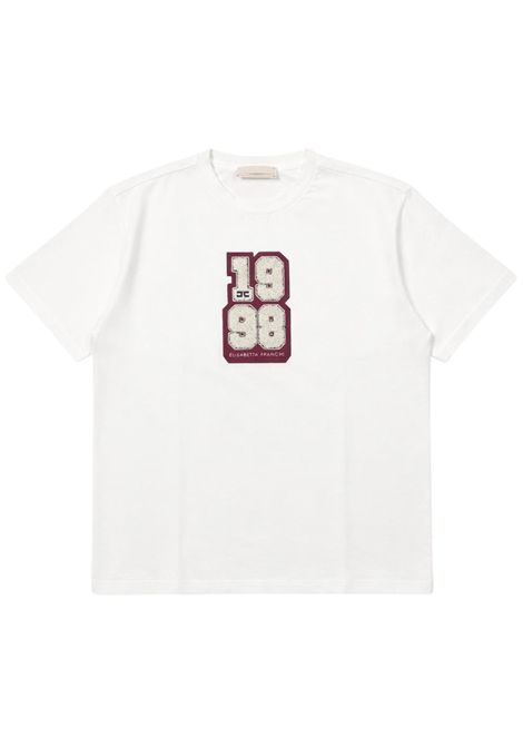 T-shirt bambina panna in cotone ElISABETTA FRANCHI | EFTS215/SUPANNA